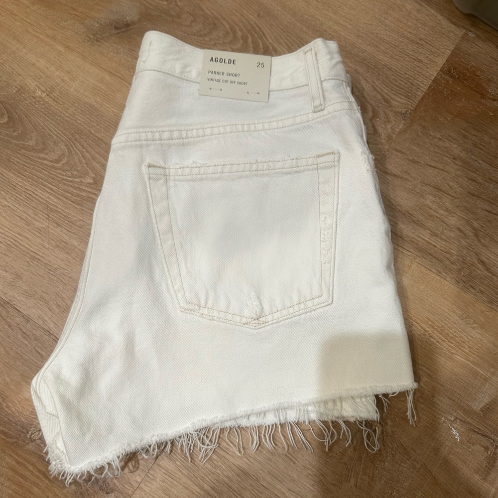 NWT Agolde parker vintage shorts size 25 white